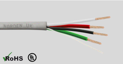 4 Core 16 AWG Unshielded Multi Conductor CMR Rated Cable Manufacturer ...