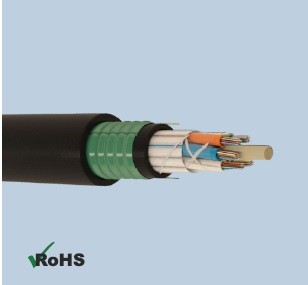 MULTI LOOSE TUBE DOUBLE SHEATH E-GLASS STRENGTH ARMOURED OPTICAL CABLE