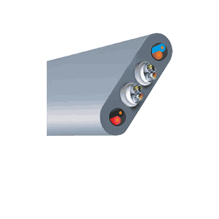 2 PAIR 18AWG + 2x4 PAIR CAT 6 S-FTP ELEVATOR CABLE 107-10001508X
