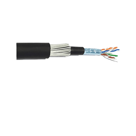 Cat 6 F-FTP 4 Pair 23 AWG Steel Wire Armoured Cable LSZH 113-20622404X
