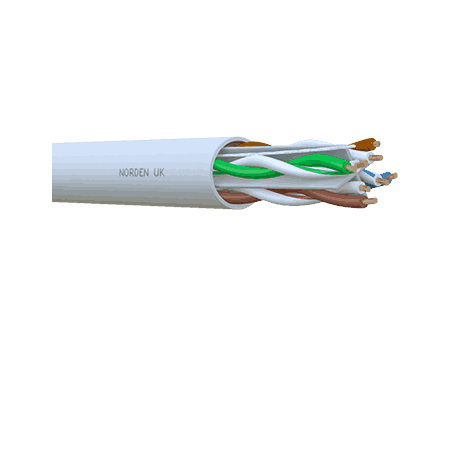 Cat 6 U-UTP 4 Pair Double Jacket FR PVC Cable 113-10211104X