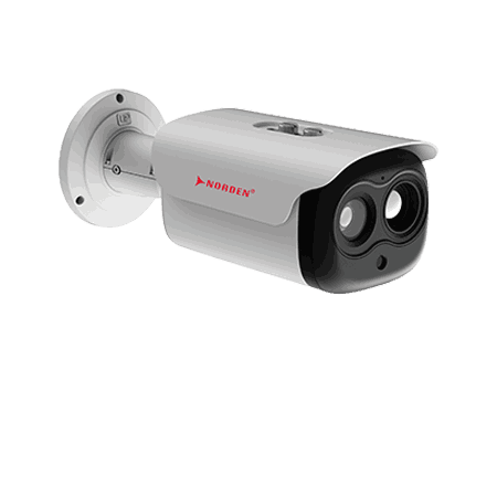 4MP IP Dual Sensor Temperature Detection Thermal Bullet Camera ENC-HBU7M-100R-35
