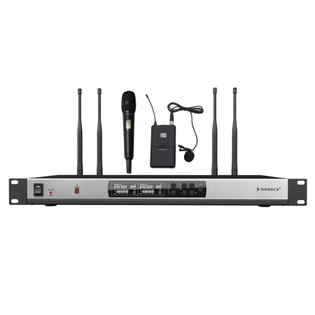 Wireless Microphone Set (1 hand-held & 1 clip-type)
